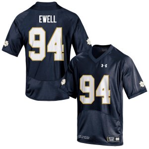 Notre Dame Fighting Irish Men's Darnell Ewell #94 Navy Under Armour Authentic Stitched College NCAA Football Jersey KOL3399HD